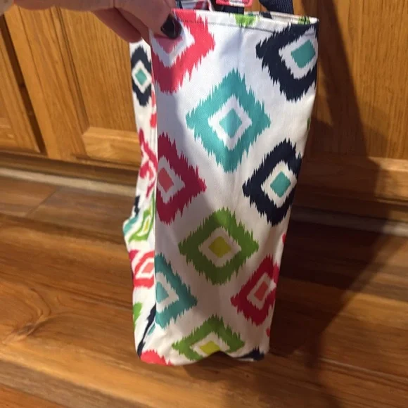 Thirty-One 31 Tall Organizing Tote Candy Corners Zip Top - Picture 7 of 15